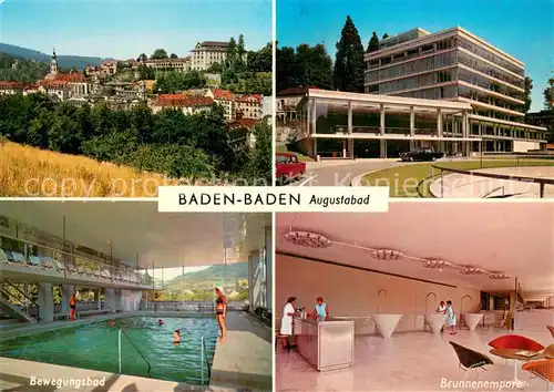 AK / Ansichtskarte Baden Baden Augustabad Brunnenemport Bewegungsbad Baden Baden