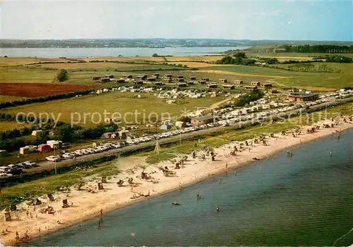 AK / Ansichtskarte Gluecksburg_Ostseebad Campingplatz Holnis Fliegeraufnahme Gluecksburg_Ostseebad