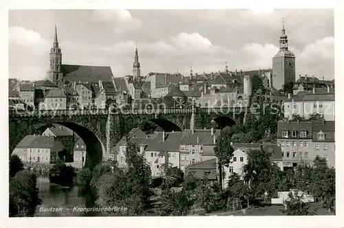 AK / Ansichtskarte Bautzen Kronprinzenbruecke Bautzen