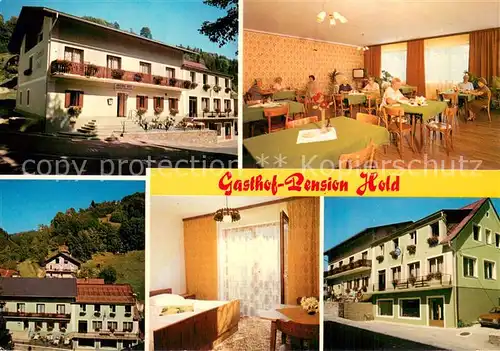 AK / Ansichtskarte Moenichwald Gasthof Pension Franz Hold Gastraum Zimmer Moenichwald