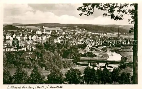 AK / Ansichtskarte Arnsberg_Westfalen Panorama Neustadt Luftkurort Arnsberg_Westfalen