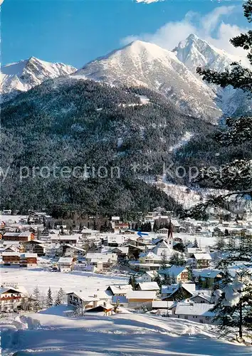 AK / Ansichtskarte Seefeld_Tirol mit Seefelder Spitze Haermelekopf und Reitherspitze Seefeld Tirol