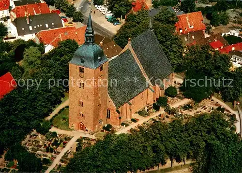 AK / Ansichtskarte Burg__Fehmarn St Nikolai Kirche Fliegeraufnahme 