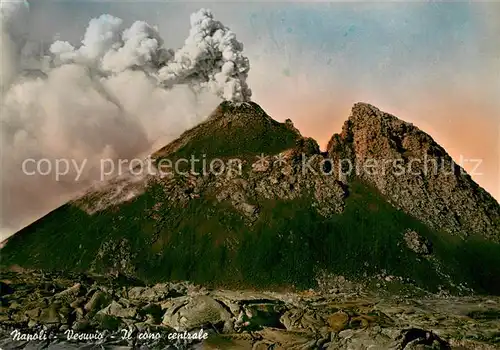 AK / Ansichtskarte Napoli_Neapel_IT Vesuvio Il cono centrale 