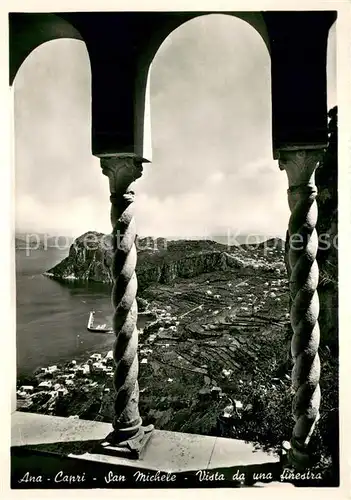 AK / Ansichtskarte Ana_Capri_Anacapri_IT San Michele Vista da una finestra 