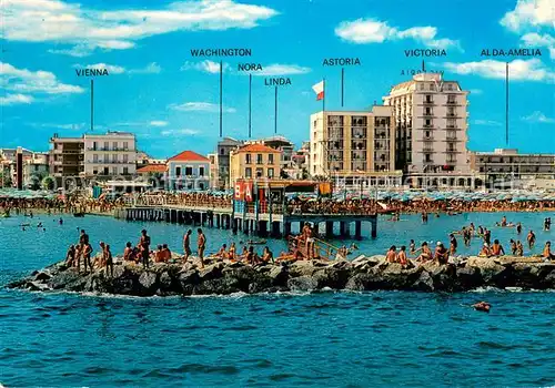 AK / Ansichtskarte Cattolica__Provincia_Rimini_IT Panorama dal mare 