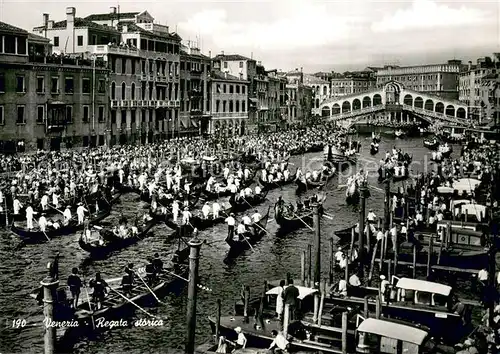 AK / Ansichtskarte Venezia_Venedig Regata storica Venezia Venedig