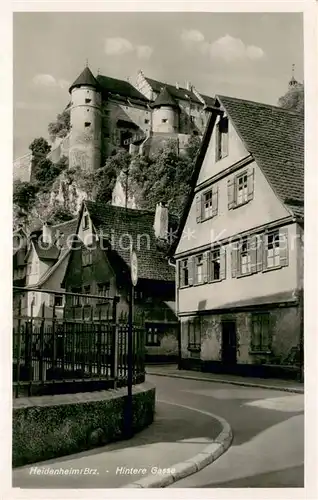 AK / Ansichtskarte Heidenheim_Brenz Hintere Gasse Schloss Heidenheim Brenz