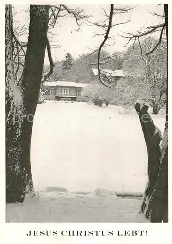 AK / Ansichtskarte Seeheim Jugenheim Bibelschule Weihnachtskarte Seeheim Jugenheim