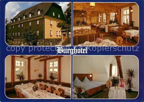 AK / Ansichtskarte Lichtenberg_Oberfranken Burghotel Restaurant Fremdenzimmer Lichtenberg Oberfranken