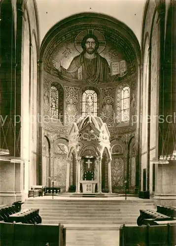 AK / Ansichtskarte Maria_Laach__Kloster Abteikirche Ostchor mit Hochaltar Handabzug 