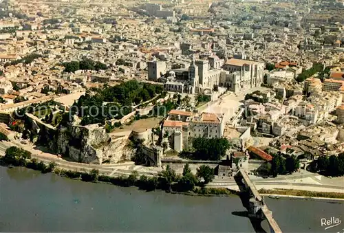 AK / Ansichtskarte Avignon_Vaucluse Le Pont Saint Benezet Le Rocher des Doms le Petit Palais Notre Dame et le Palais des Papes Avignon Vaucluse