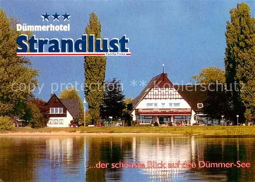 AK / Ansichtskarte Lembruch Duemmerhotel Strandlust am Duemmer See Lembruch