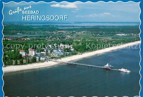 AK / Ansichtskarte Heringsdorf_Ostseebad_Usedom Fliegeraufnahme Heringsdorf_Ostseebad