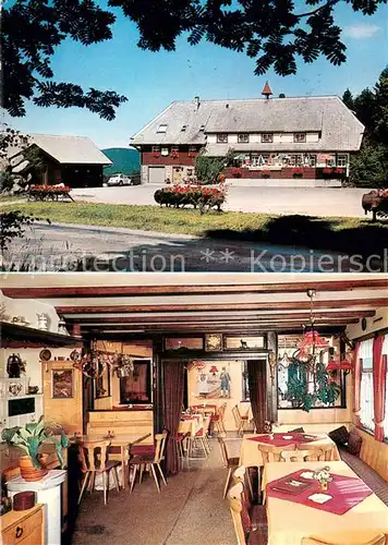 AK / Ansichtskarte Rohrhardsberg_Schonach Gasthaus Wilhelmshoehe Gaststube 