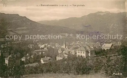 AK / Ansichtskarte Barcelonnette Vue generale Barcelonnette