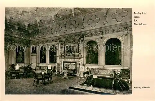 AK / Ansichtskarte Audley_End_Saffron_Walden_UK The Saloon Ministry of Works 