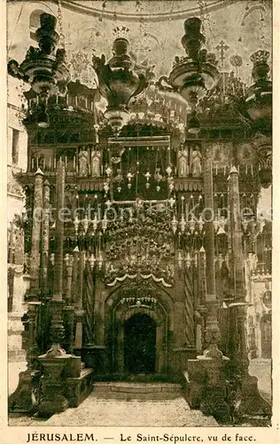 AK / Ansichtskarte Jerusalem_Yerushalayim Eglise Saint Sepulchre vu de face Jerusalem_Yerushalayim