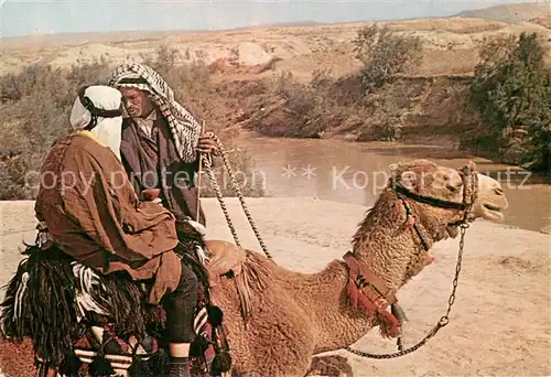 AK / Ansichtskarte Jerusalem_Yerushalayim Jordan River Kamel Jerusalem_Yerushalayim