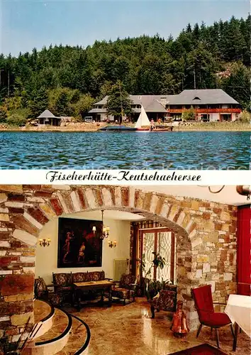 AK / Ansichtskarte Keutschachersee_AT Fischerhuette Gaststube 