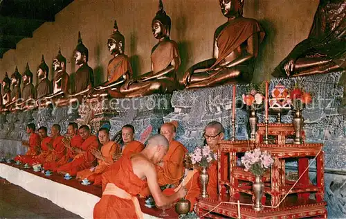 AK / Ansichtskarte Bangkok_Thailand A Gallery of Buddha Statue in Wat Pho 