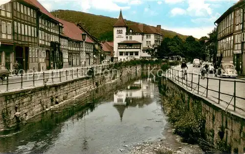 AK / Ansichtskarte Bad_Salzdetfurth Lammepartie mit Hotel Kronprinz Bad_Salzdetfurth