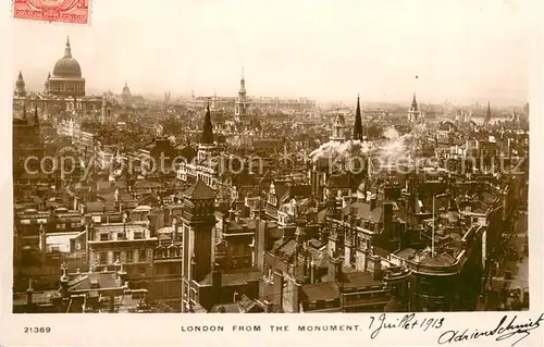 AK / Ansichtskarte London__UK View from the Monument 