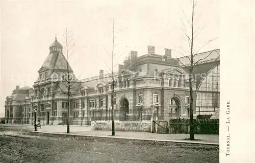 AK / Ansichtskarte Tournai_Belgie La Gare 