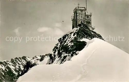 AK / Ansichtskarte Jungfraujoch_3457m_BE Meteorologische Station auf der Sphinx 