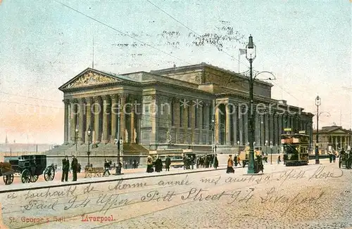 AK / Ansichtskarte Liverpool__UK St Georges Hall 