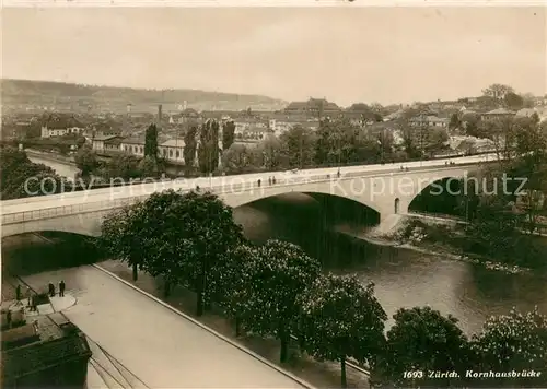 AK / Ansichtskarte Zuerich_ZH Kornhausbruecke Zuerich_ZH