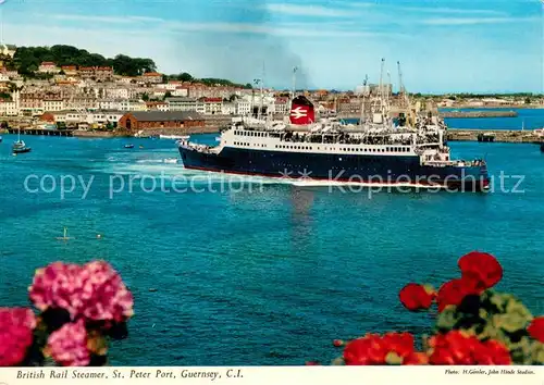 AK / Ansichtskarte St_Peter_Port_Guernsey_UK British Rail Steamer 