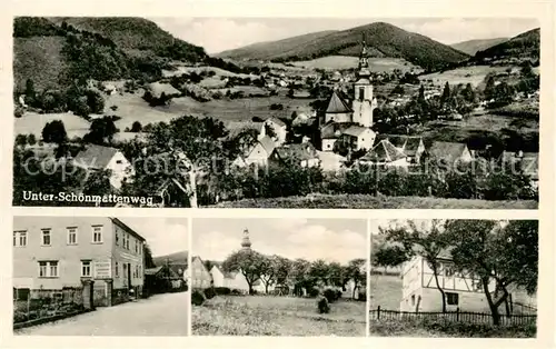 AK / Ansichtskarte Waldmichelbach Unter Schoenmattenweg u. Gasthaus zur goldenen Krone Waldmichelbach