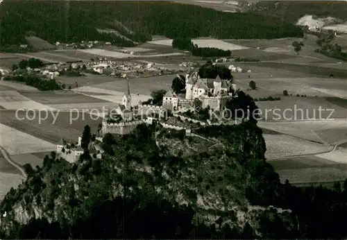 AK / Ansichtskarte Kaernten_Region Fliegeraufnahme Burg Hochosterwitz 