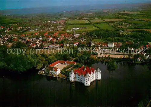 AK / Ansichtskarte Gluecksburg_Ostseebad Fliegeraufnahme Stadt u. Schloss Gluecksburg_Ostseebad