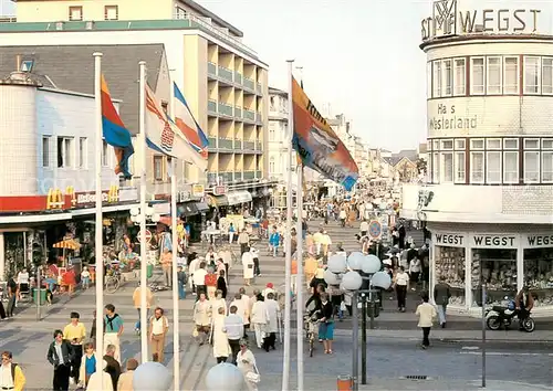 AK / Ansichtskarte Westerland_Sylt Fussgaenger Boulevard Friedrichstrasse Westerland_Sylt