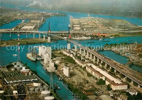 AK / Ansichtskarte Hamburg Fliegeraufnahme Koehlbrandbruecke Hamburg