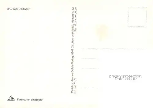 AK / Ansichtskarte Bad_Adelholzen_Oberbayern Gebaeude Aussenansicht Bad_Adelholzen_Oberbayern