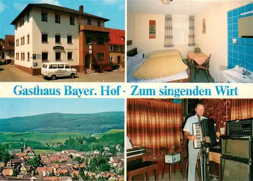 AK / Ansichtskarte Burgsinn Gasthaus Bayer. Hof Zum singenden Wirt Burgsinn