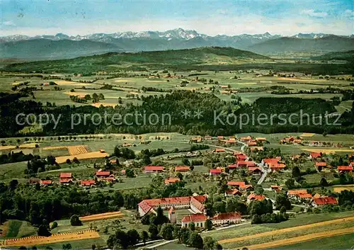 AK / Ansichtskarte Wessobrunn Jugendkurheim Kloster Wessobrunn Fliegeraufnahme Wessobrunn