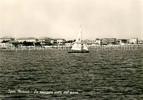 AK / Ansichtskarte Igea_Marina_Bellaria_Rimini_IT La spiaggia vista dal mare 