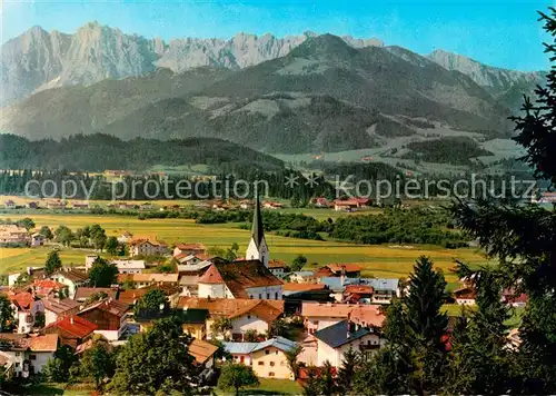 AK / Ansichtskarte Koessen_Tirol mit Kaisergebirge Koessen Tirol