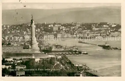 AK / Ansichtskarte Trieste_IT Panorama e Faro della Vittoria 