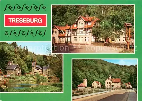 AK / Ansichtskarte Treseburg_Harz FDGB Erholungsheim Luppbode An der Halde Ortsmotiv Treseburg Harz