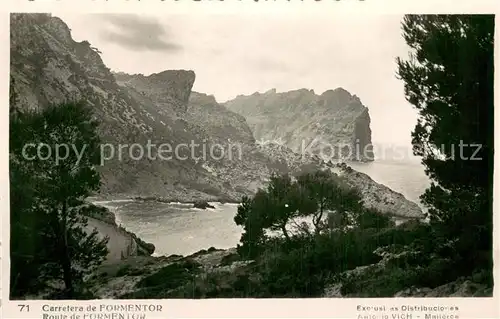 AK / Ansichtskarte Formentor_Islas_Baleares_ES Carretera de Formentor Kuestenstrasse Kuestenpanorama 