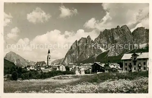 AK / Ansichtskarte Cortina_d_Ampezzo Gesamtansicht m. Pomagagnon Cortina_d_Ampezzo