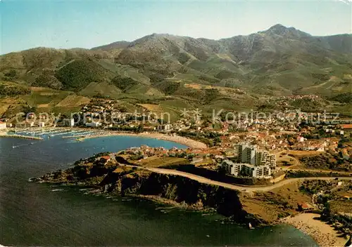 AK / Ansichtskarte Banyuls sur Mer Vue aerienne de la ville Banyuls sur Mer