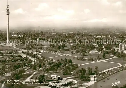 AK / Ansichtskarte Dortmund Westfalenpark Florianturm Fliegeraufnahme Dortmund