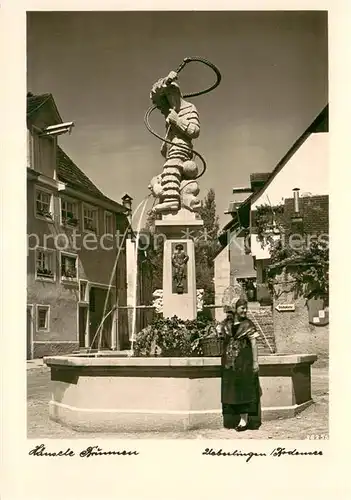 AK / Ansichtskarte ueberlingen_Bodensee Haenselebrunnen ueberlingen Bodensee