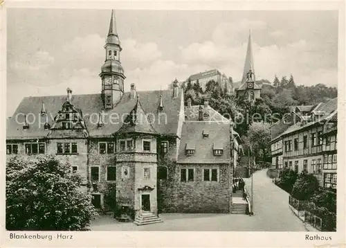 AK / Ansichtskarte Blankenburg_Harz Rathaus Blankenburg_Harz